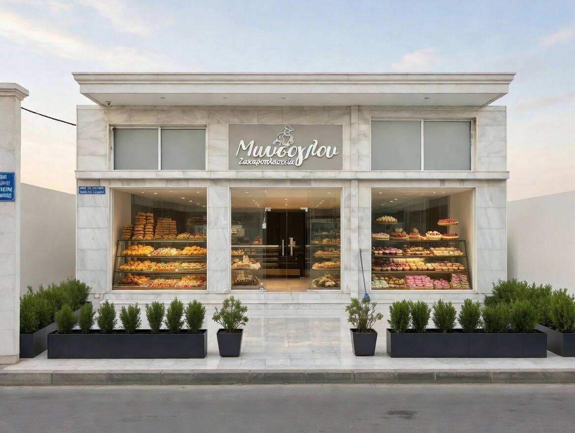 Μωύσογλου Ζαχαροπλαστείο — Το μαγαζί μας στην Κω